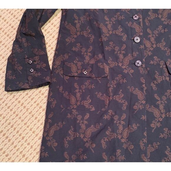 Vintage PIAZZA SEMPIONE ITALY BROCADE BLAZER CAPRI PANTS SUIT SET sz 44 46 L - Picture 7 of 12